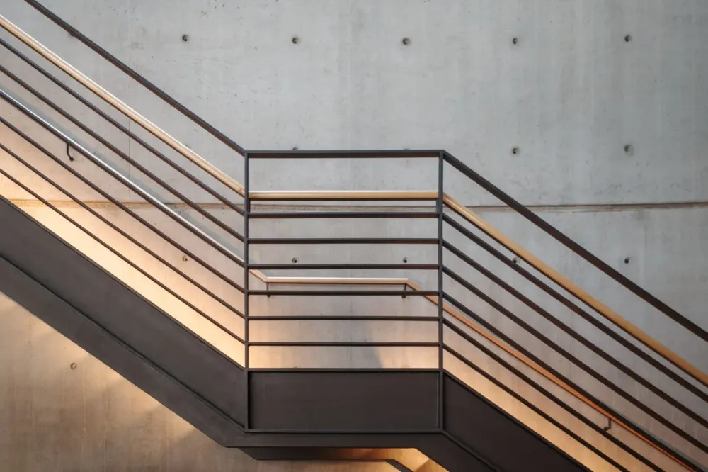 Escalier métallique à Soussans